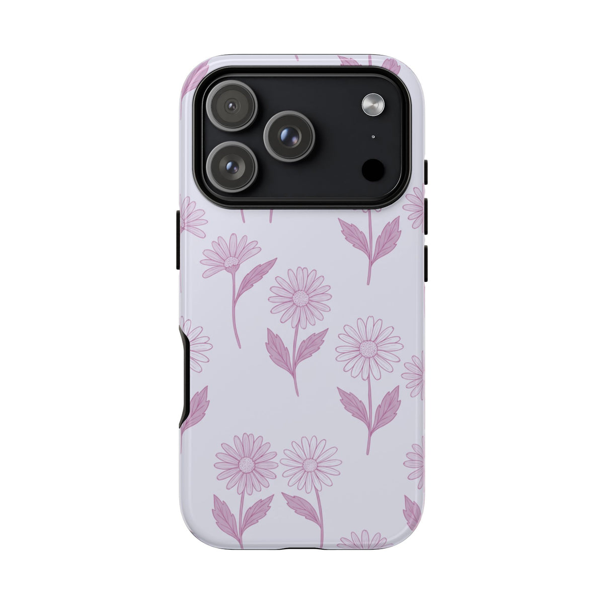 Pretty Lilac Daisy Pattern Phone Case - Purple Phone Case - iPhone 18 Pro / Glossy