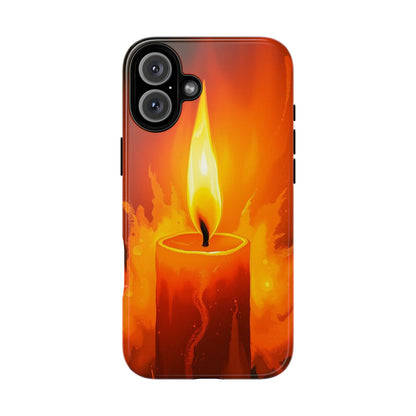 Red Candle Phone Case - Multicolor Phone Case - iPhone 16 Plus / Glossy