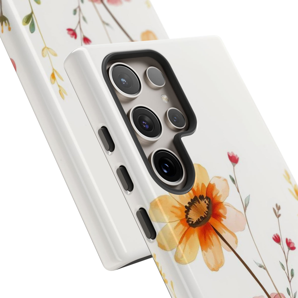 Boho Chic Watercolour Wild Blooms Pattern Phone Case - Multicolor Phone Case