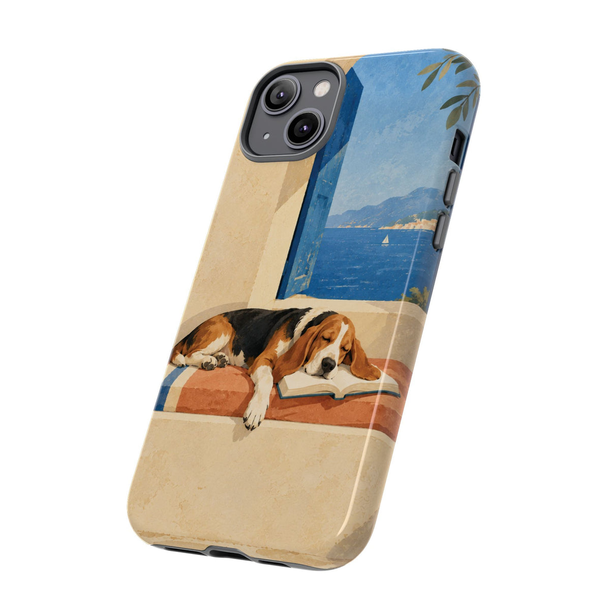 Basset Hound Unfinished Chapter Phone Case - Multicolor Phone Case