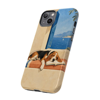 Basset Hound Unfinished Chapter Phone Case - Multicolor Phone Case