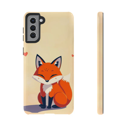 Samsung Galaxy S21 Plus / Glossy Phone Case - Cute Fox Design Phone Case
