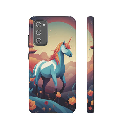Samsung Galaxy S20 FE / Glossy Phone Case - Stylised Unicorn Design Phone Case