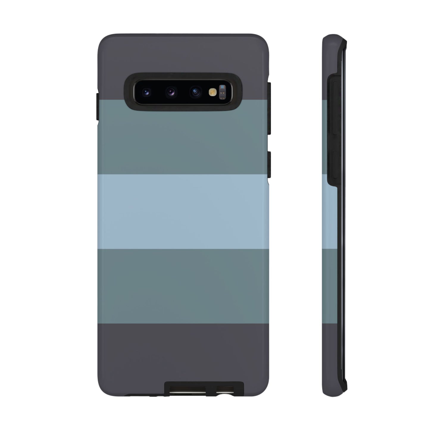 Phone Case - Shades of Blue Horizontal Stripe Pattern Phone Case