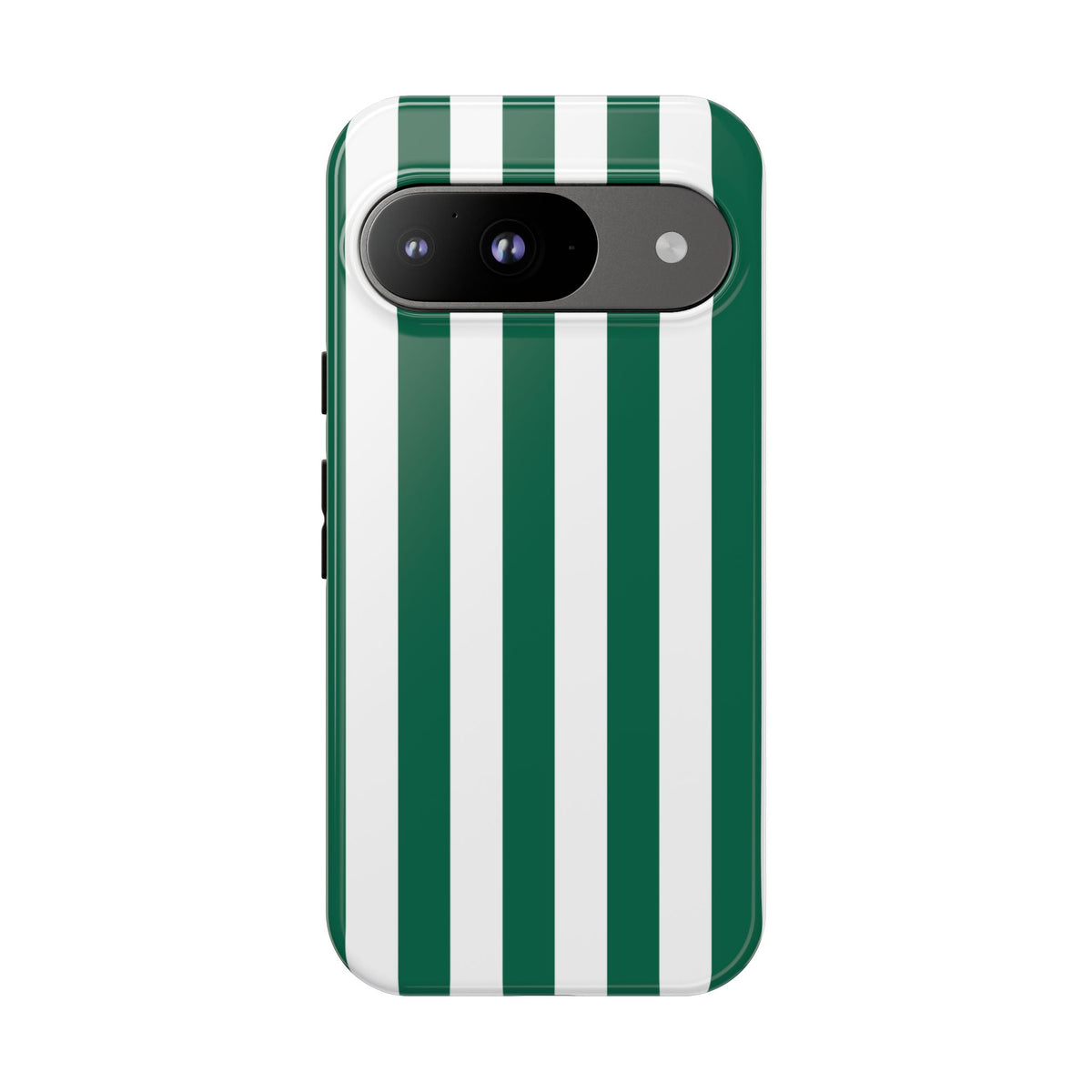 Simple Green & White Stripe Pattern Phone Case - Green Phone Case - Google Pixel 9 / Glossy