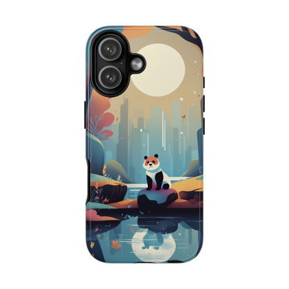 iPhone 17 / Glossy Phone Case - Stylised Panda Design Phone Case