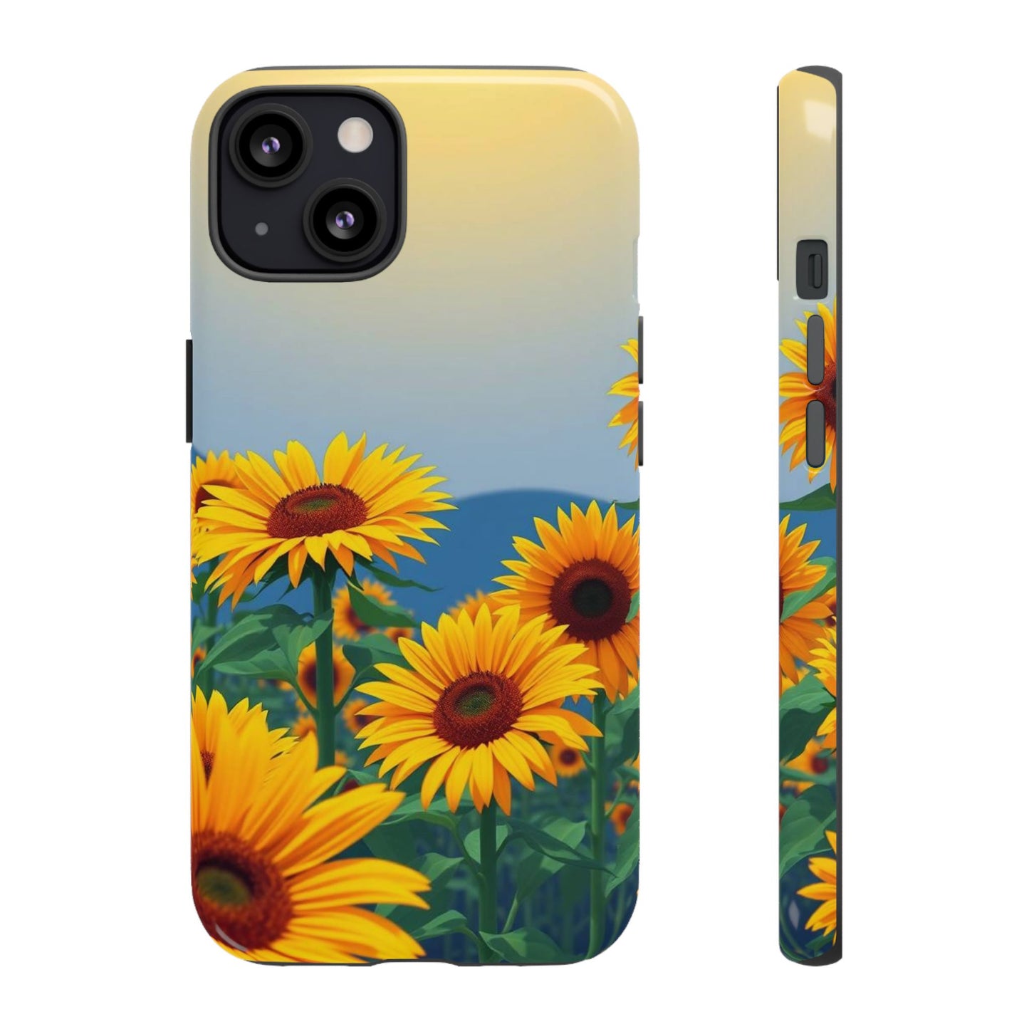 iPhone 13 / Glossy Phone Case - Sunflowers Design Phone Case