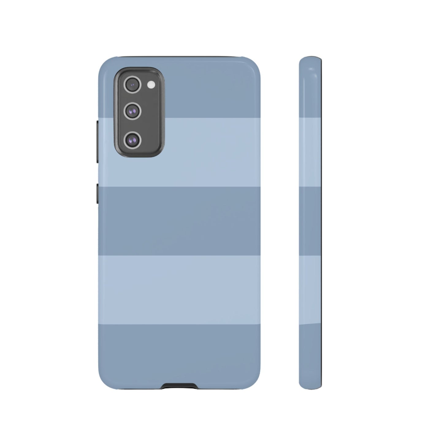 Light Blue Horizontal Stripe Pattern Phone Case - Blue Phone Case - Samsung Galaxy S20 FE / Glossy