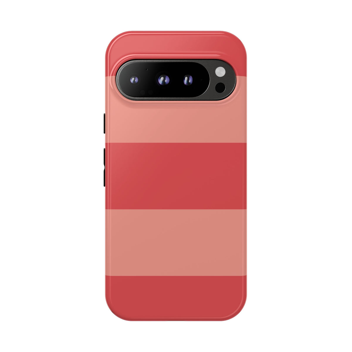 Pink Horizontal Stripe Pattern Phone Case - Pink Phone Case - Google Pixel 9 Pro / Glossy