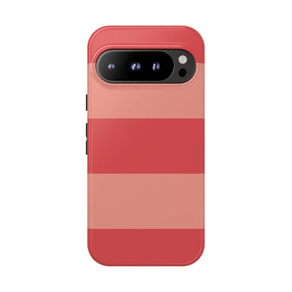 Pink Horizontal Stripe Pattern Phone Case - Pink Phone Case - Google Pixel 9 Pro / Glossy