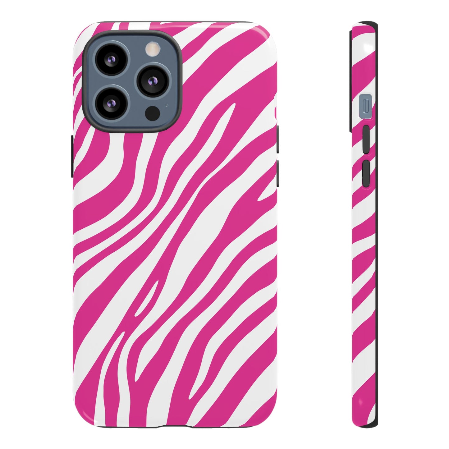 Modern Hot Pink Zebra Print Phone Case