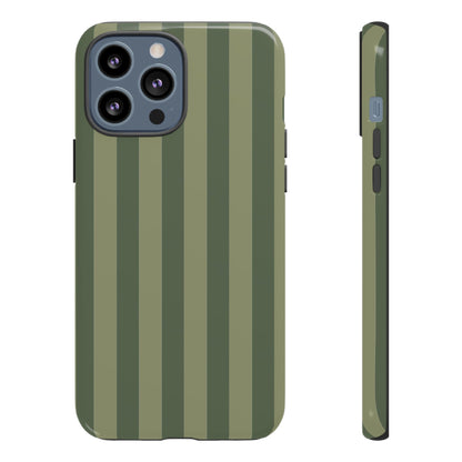 Green Stripe Pattern Phone Case - Green Phone Case - iPhone 13 Pro Max / Glossy