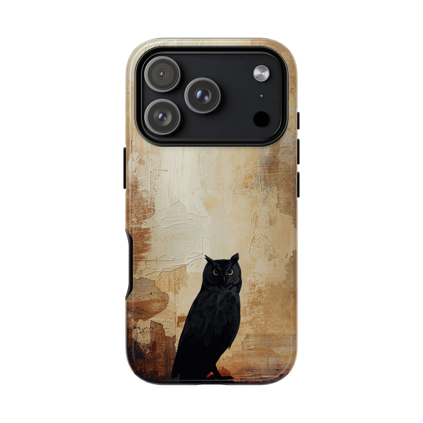 iPhone 17 Pro / Glossy Phone Case - Beautiful Abstract Owl Design Phone Case