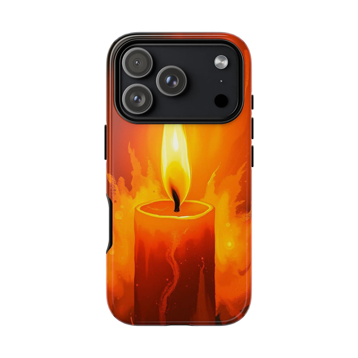 Red Candle Phone Case - Multicolor Phone Case - iPhone 18 Pro / Glossy