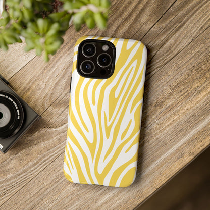 Graphic Yellow Tiger Print Phone Case