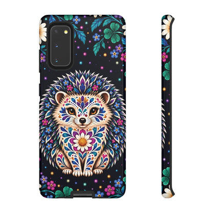 Vibrant Purple and Teal Calavera Hedgehog Phone Case - Multicolor Phone Case - Samsung Galaxy S20 / Glossy