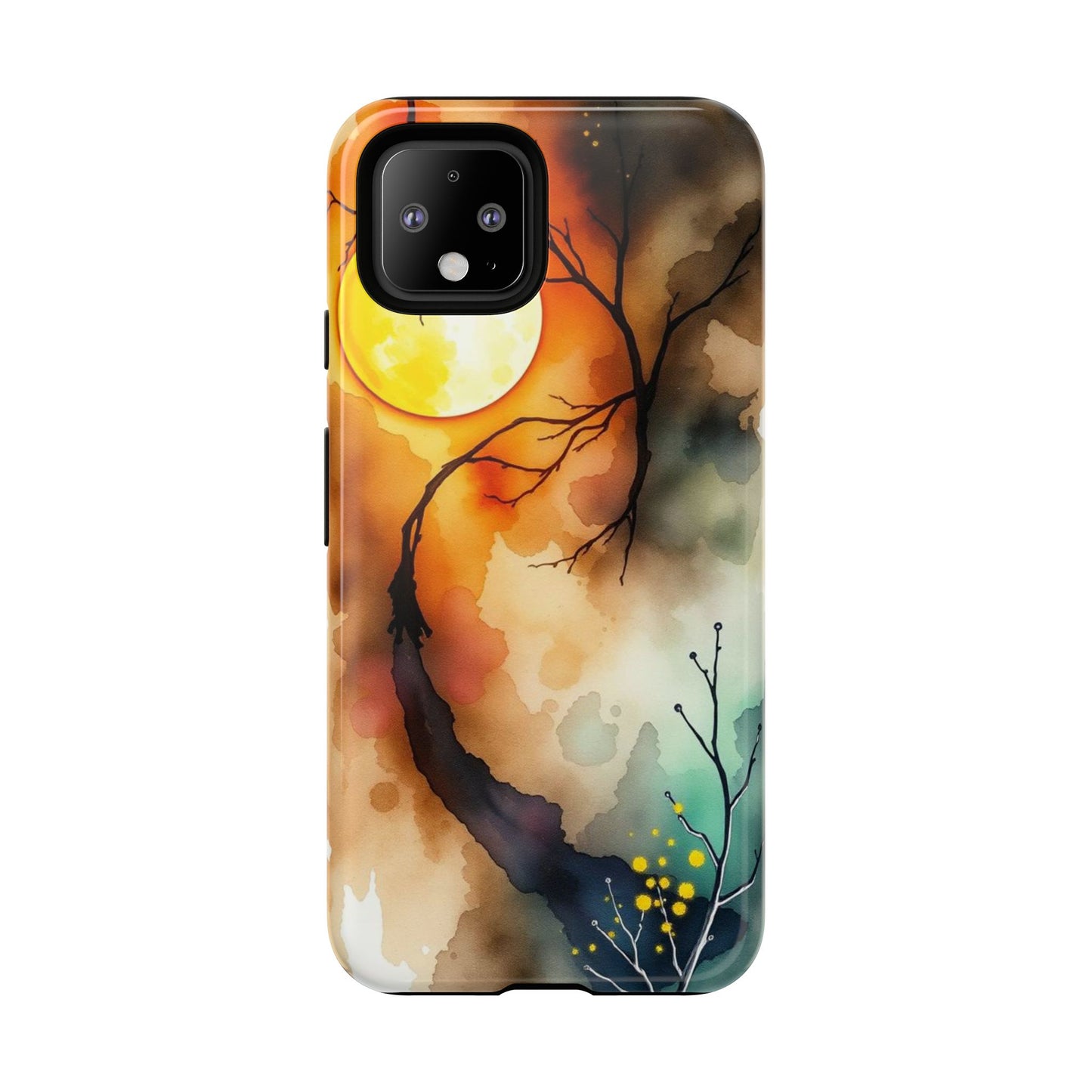 Abstract Watercolour Gothic Scene Phone Case