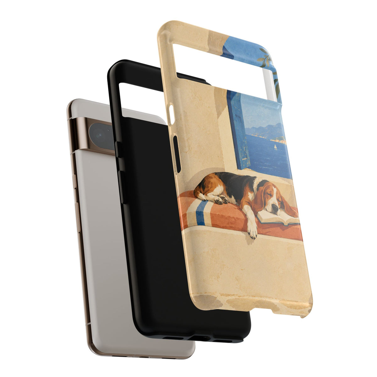 Basset Hound Unfinished Chapter Phone Case - Multicolor Phone Case