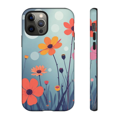 iPhone 12 Pro / Glossy Phone Case - Vibrant Wildflowers Design Phone Case