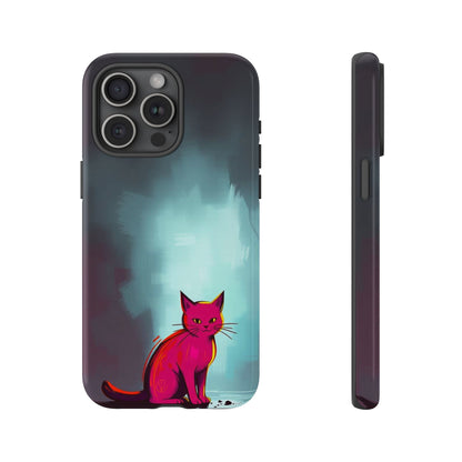 Pop Art Moody Cat Design Phone Case - Multicolor Phone Case - iPhone 15 Pro Max / Glossy