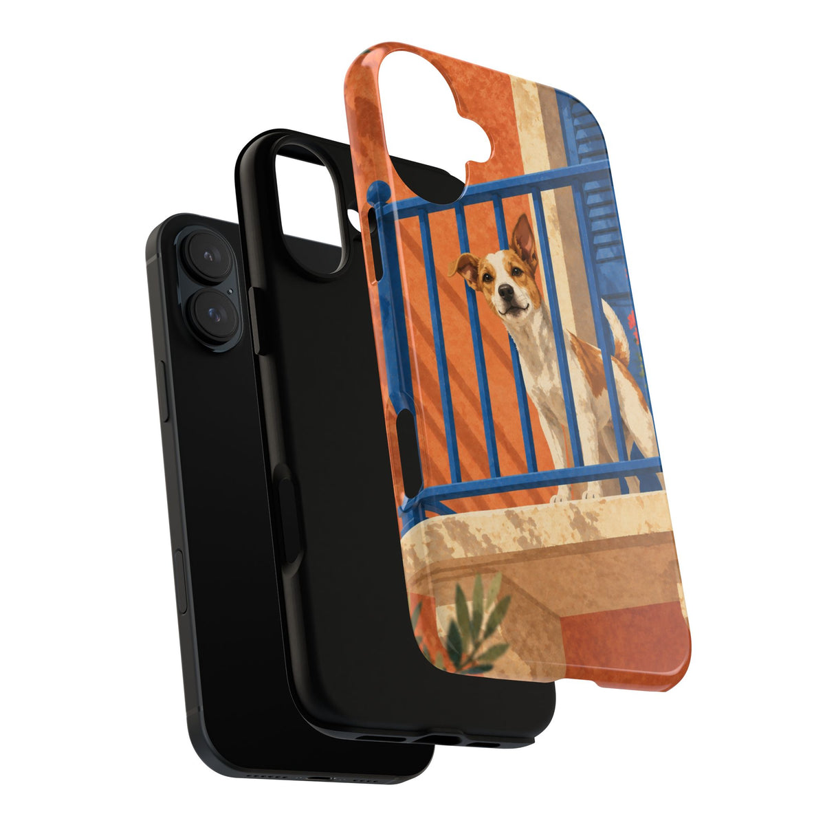 Jack Russell Terrier Balcony Busybody Phone Case - Multicolor Phone Case
