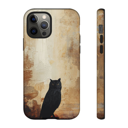 iPhone 12 Pro / Glossy Phone Case - Beautiful Abstract Owl Design Phone Case