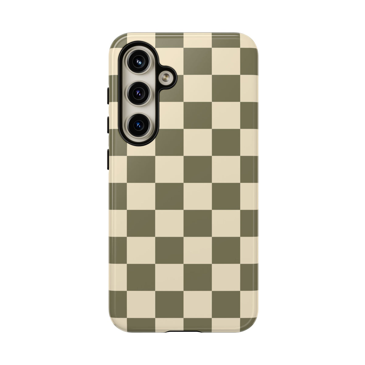 Green Checked Pattern Phone Case - Green Phone Case - Samsung Galaxy S24 / Glossy