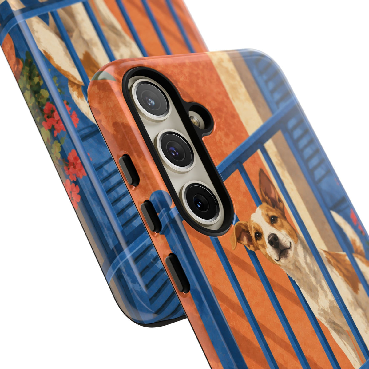 Jack Russell Terrier Balcony Busybody Phone Case - Multicolor Phone Case