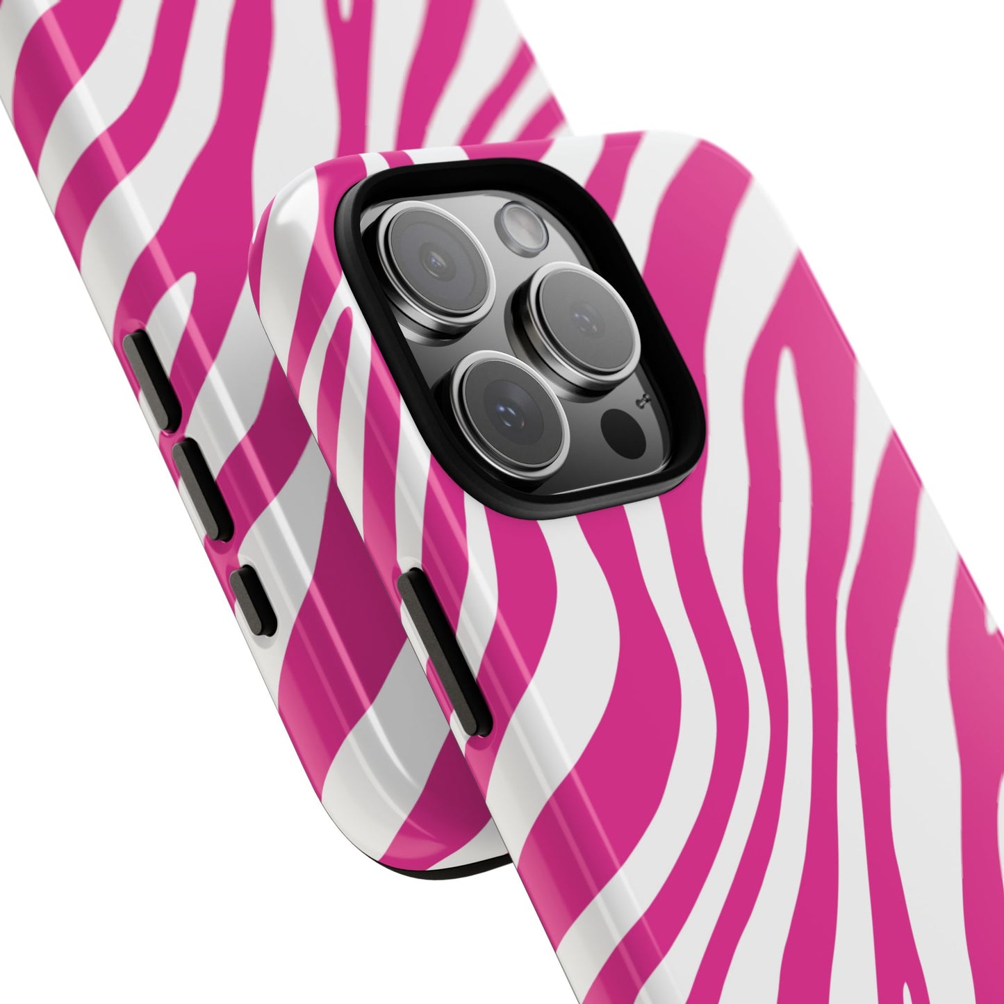 Modern Hot Pink Zebra Print Phone Case