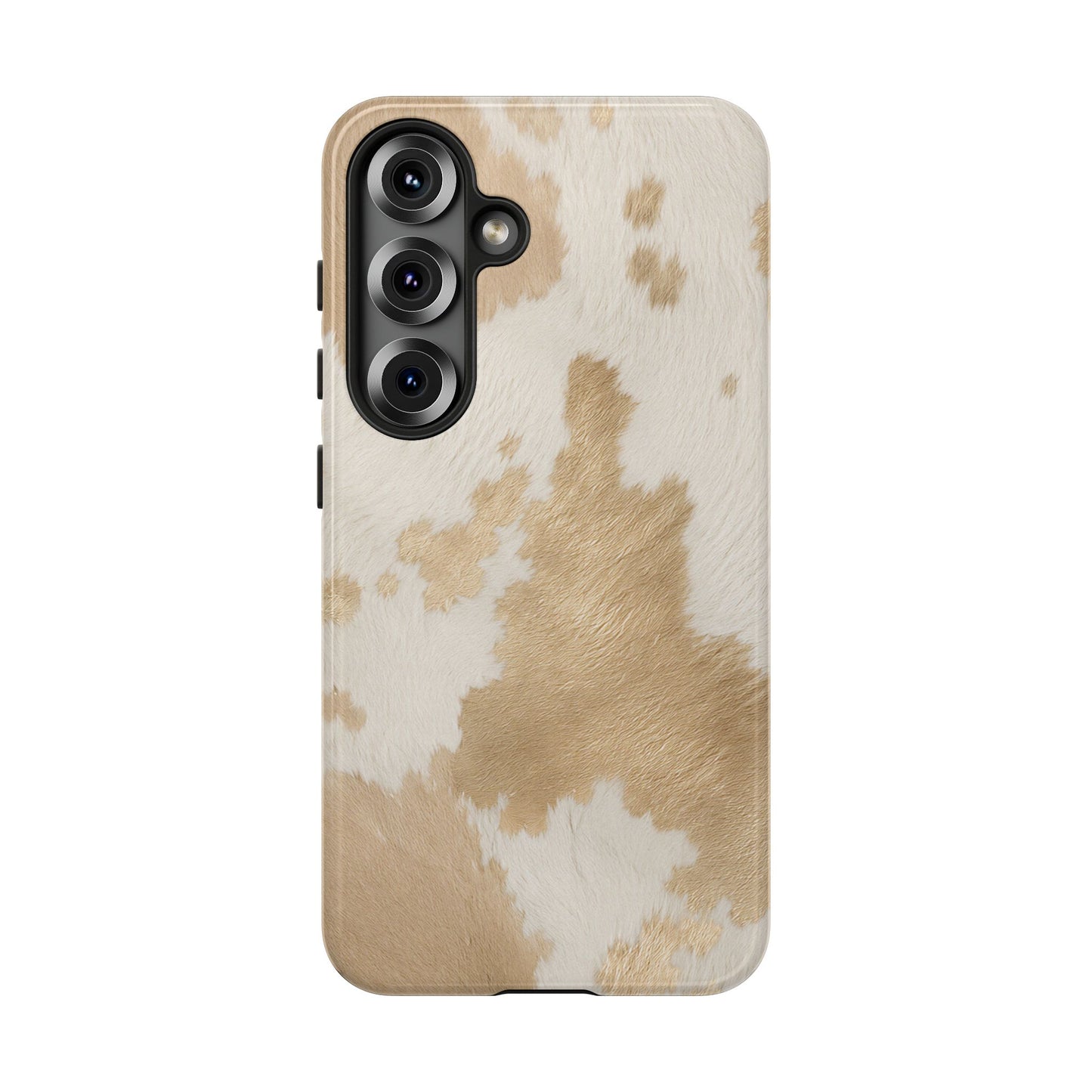 Elegant Champagne Cow Print Phone Case