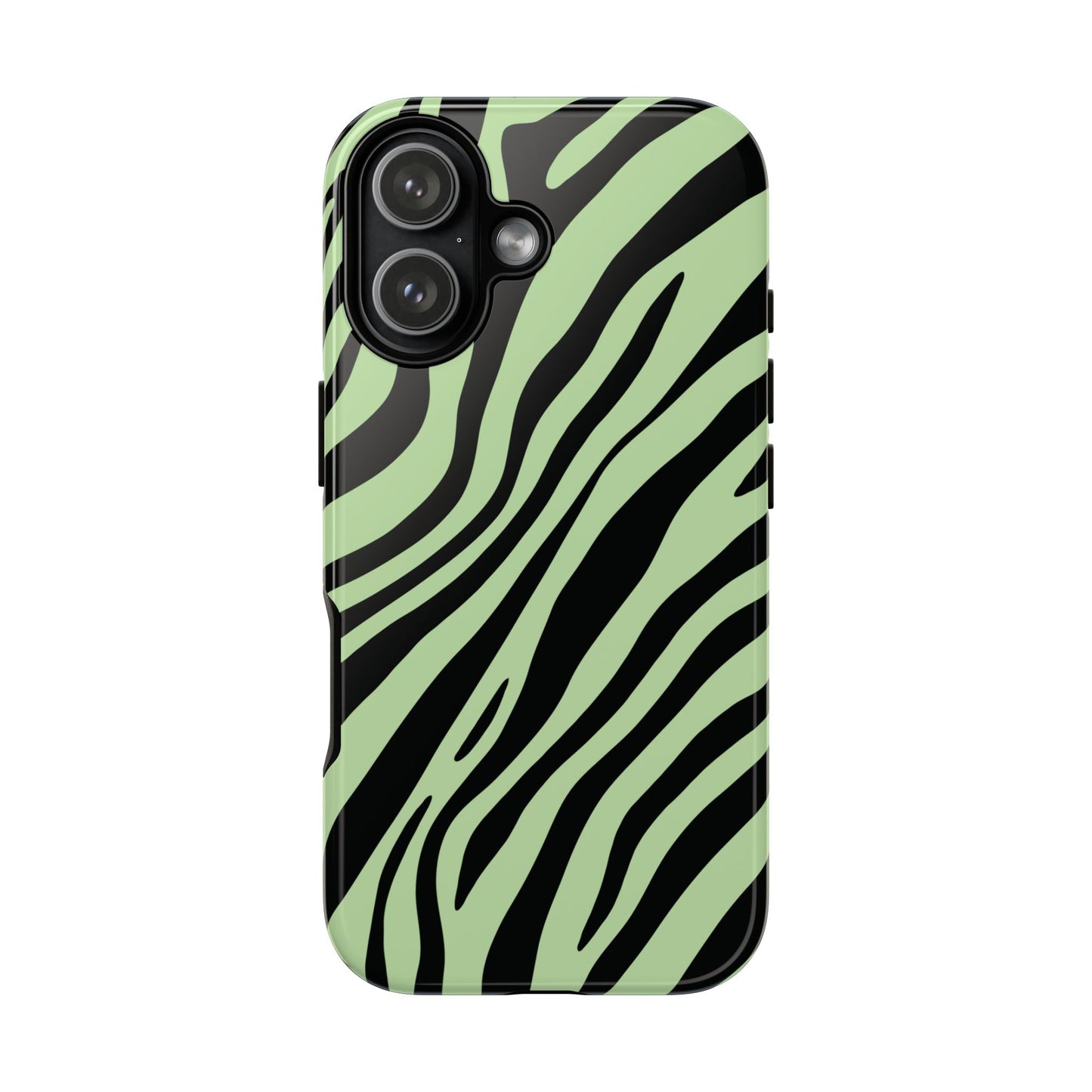 Modern Mint Zebra Print Phone Case
