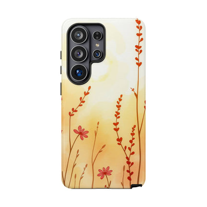 Boho Chic Watercolour Wildflower Dusk Pattern Phone Case - Multicolor Phone Case - Samsung Galaxy S26 Ultra / Glossy