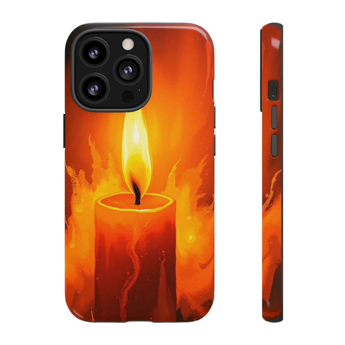 Red Candle Phone Case - Multicolor Phone Case - iPhone 13 Pro / Glossy