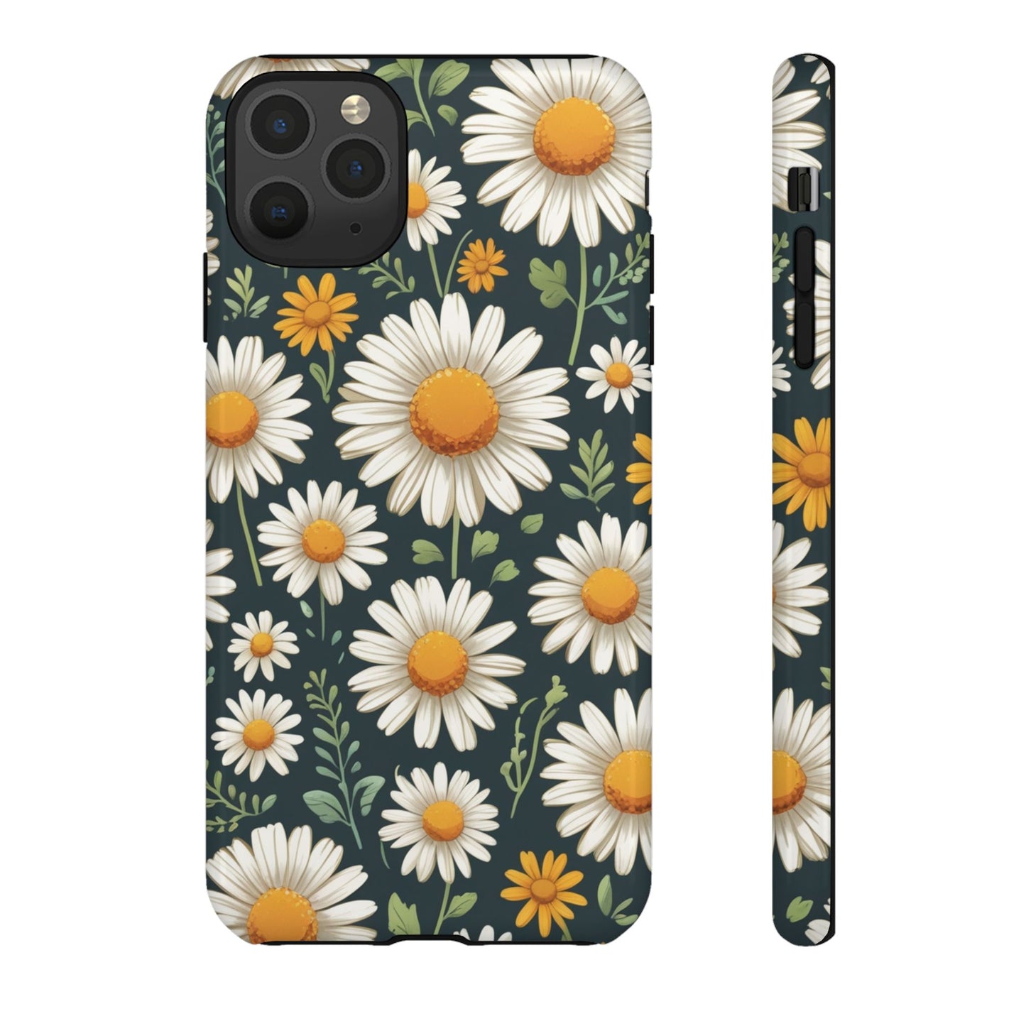 iPhone 11 Pro Max / Glossy Phone Case - Daisies Floral Pattern 3 Phone Case