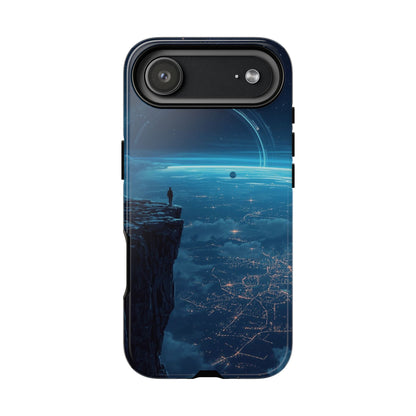 iPhone 17 Air / Glossy Phone Case - Orbital Ring Horizon Sci-fi Phone Case