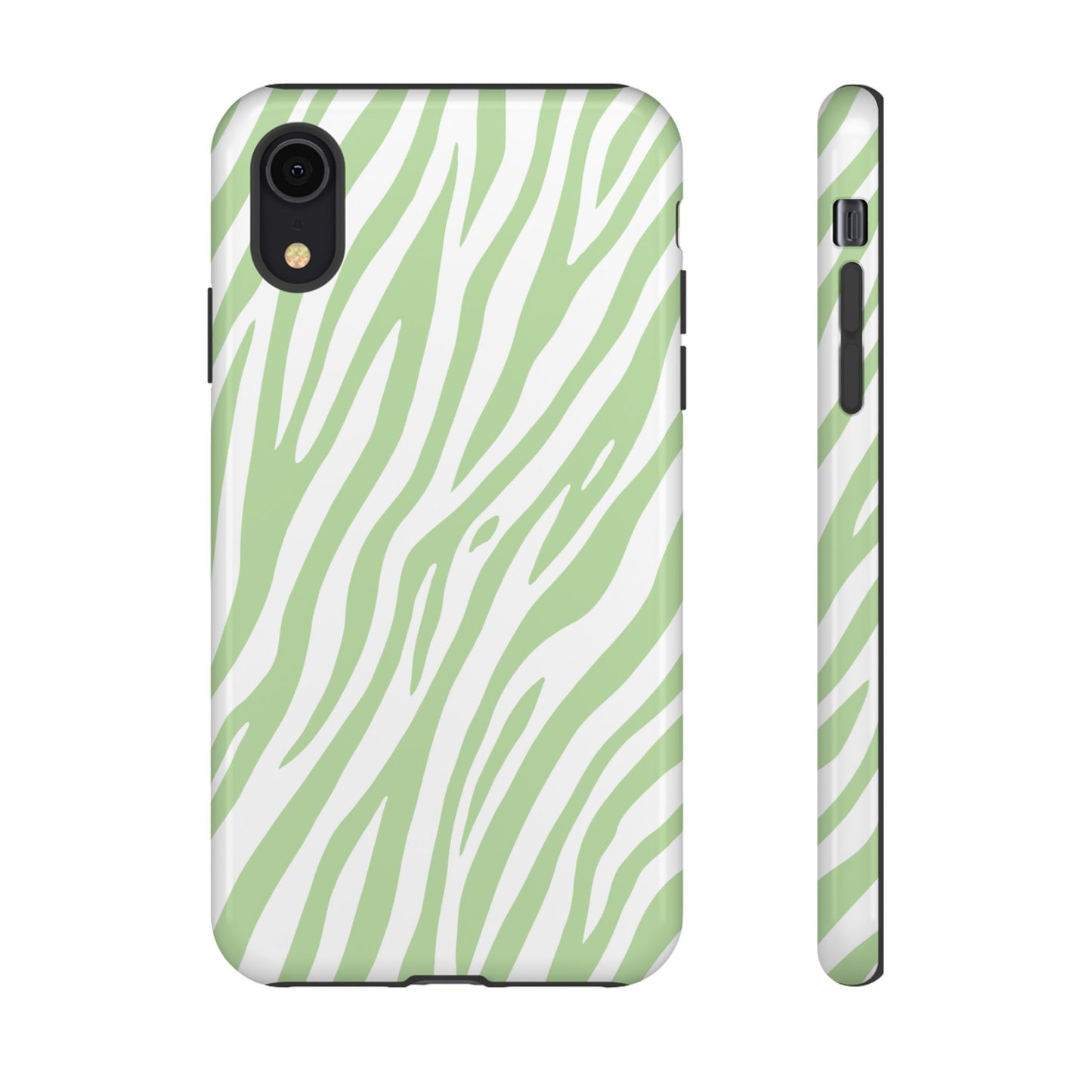 Mint Tiger Print Phone Case