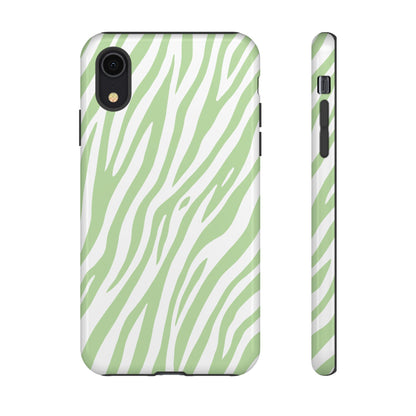 Mint Tiger Print Phone Case