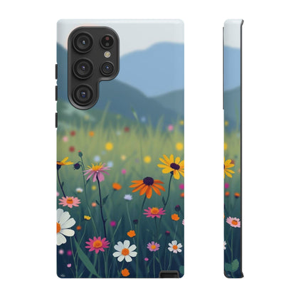 Samsung Galaxy S22 Ultra / Glossy Phone Case - Vibrant Meadow Design Phone Case