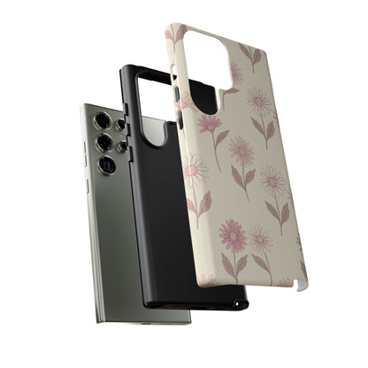 Pretty Blush Daisy Pattern Phone Case