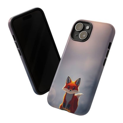 Cute Gothic Fox Design Phone Case - Multicolor Phone Case