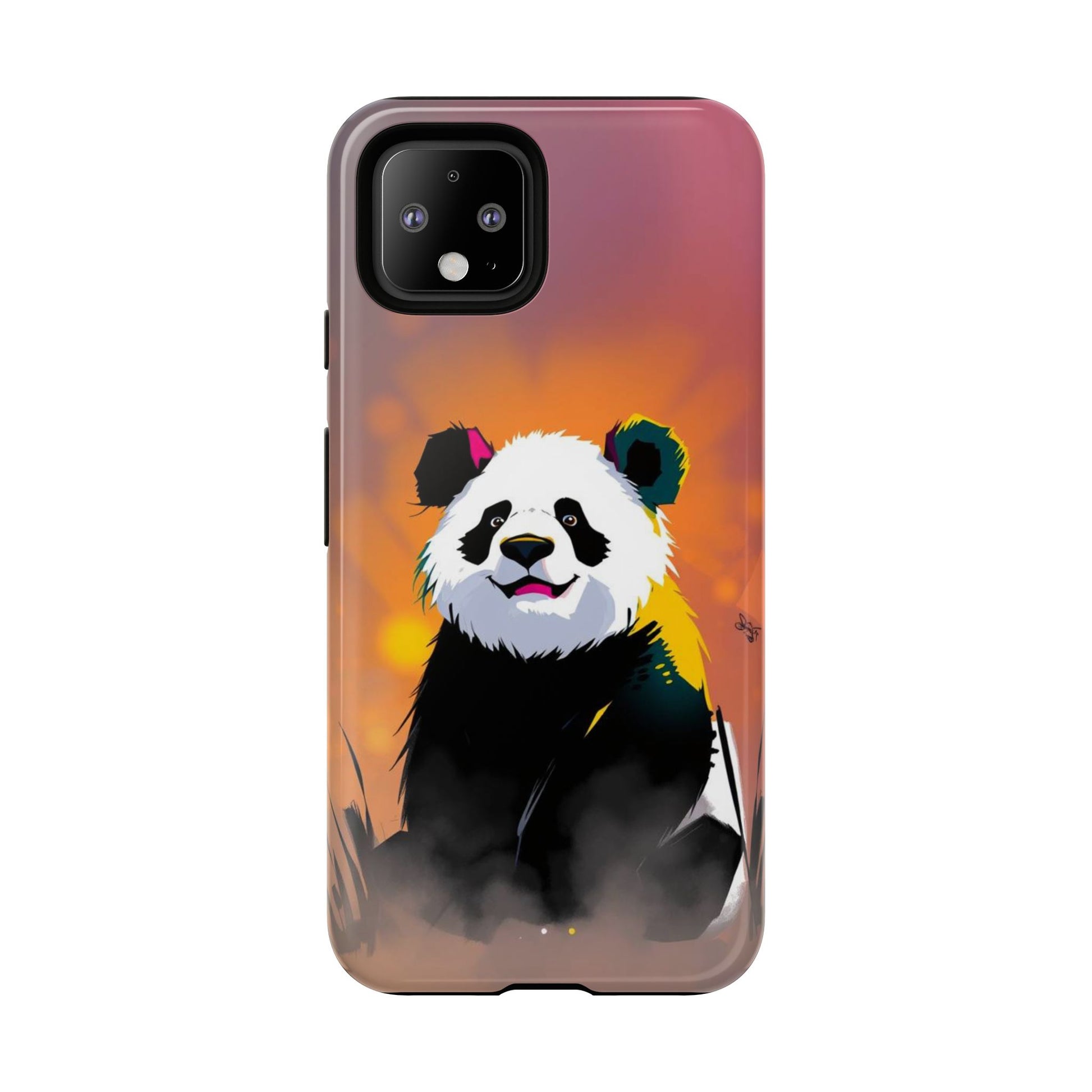 Google Pixel 4 / Glossy Phone Case - Pop Art Panda Design Phone Case