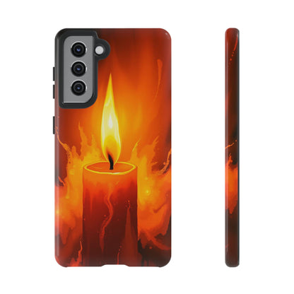 Samsung Galaxy S21 / Glossy Phone Case - Red Candle Phone Case