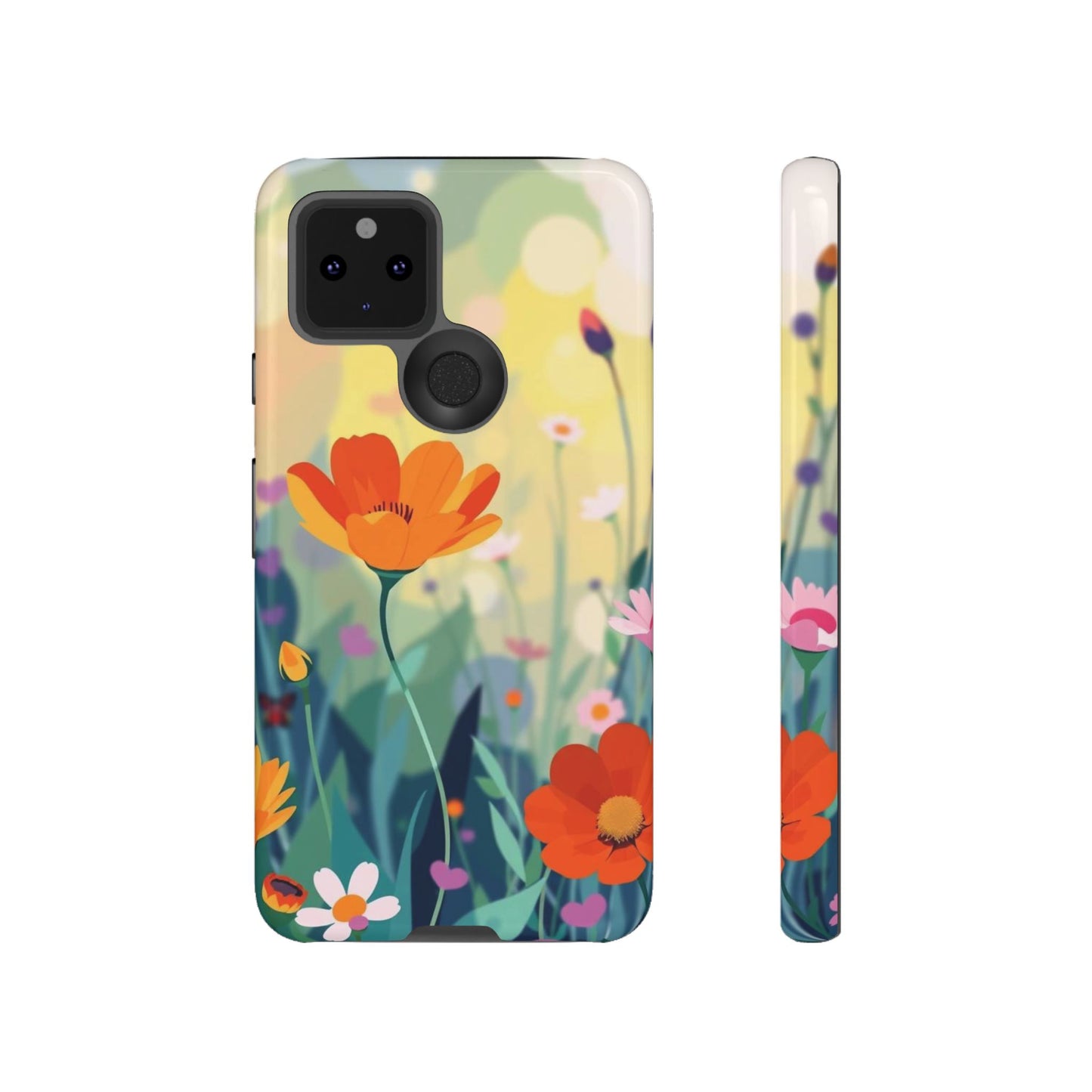 Pop Art Style Wildflower Design Phone Case
