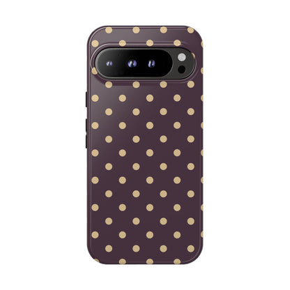 Purple with Yellow Dot Pattern Phone Case