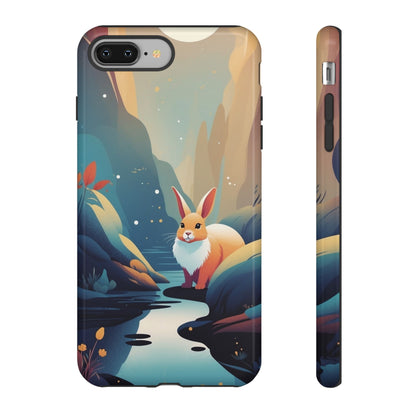 Stylised Rabbit Design Phone Case - Multicolor Phone Case - iPhone 8 Plus / Glossy