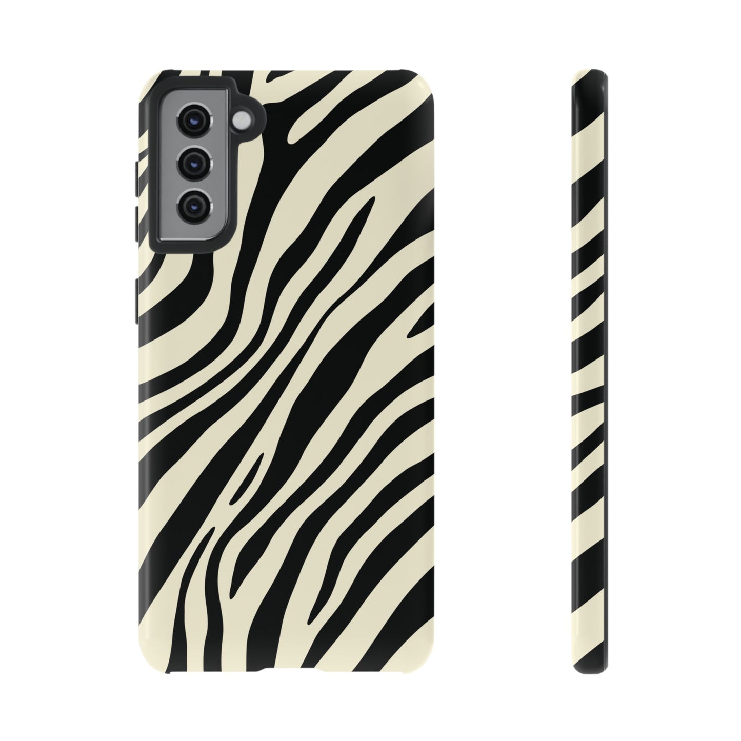Modern Neutral Zebra Print Phone Case