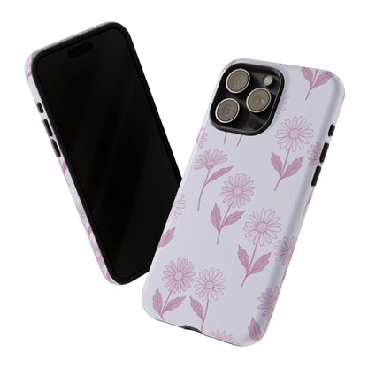 Pretty Lilac Daisy Pattern Phone Case