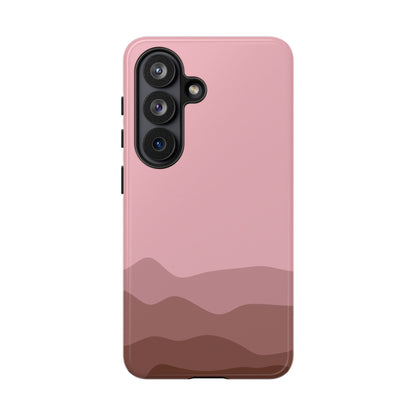 Pink Abstract Waves Protective Phone Case - Pink Phone Case - Samsung Galaxy S26 / Glossy