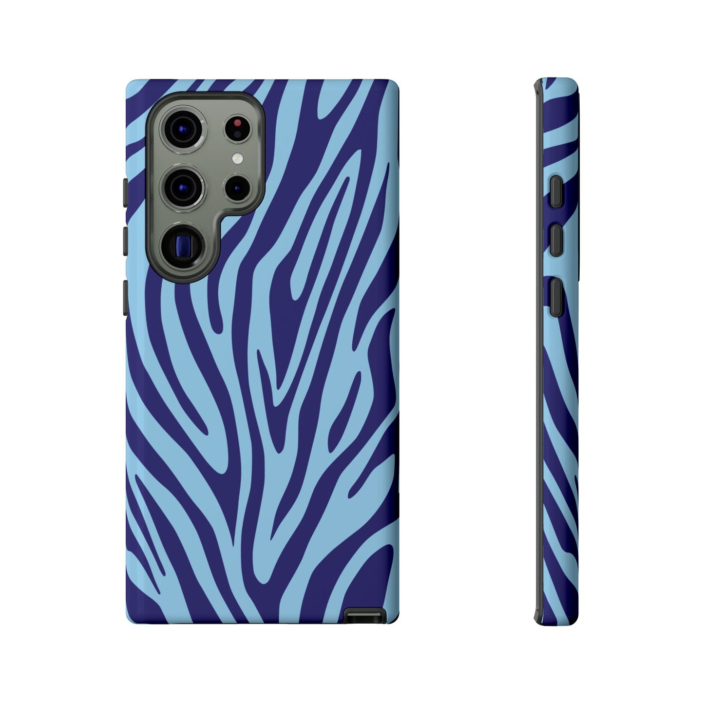 Boutique Sky Blue Tiger Print Phone Case