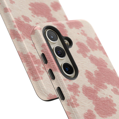 Pretty Blush Cow Print Phone Case